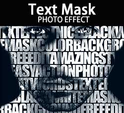 PS动作－文本遮罩：Text Mask Photo Effect